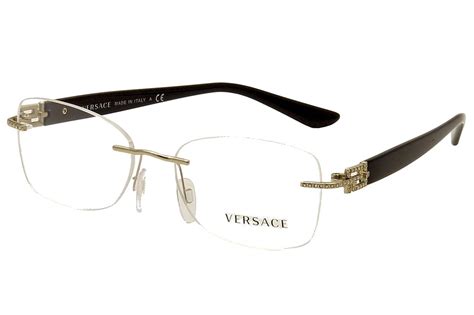 versace rimless round sunglasses|discontinued Versace eyeglass frames.